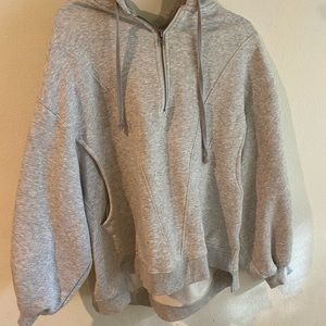 Free people half zip hoodie